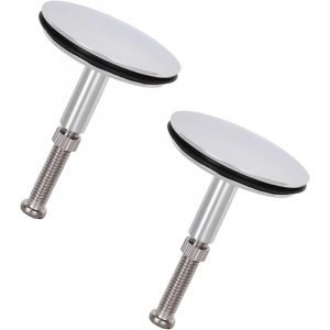 Bouchon De Baignoire De 43mm,2 Pi&egrave;ces Bouchon Baignoire Universel,Bonde M&eacute;tallique pour Baignoire,R&eacute;glable en Hauteur,pour Lavabo Et Baignoire