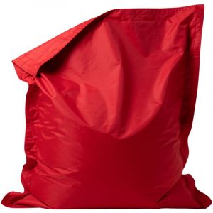 Veeva Pouf Géant pour Enfants, Coussin de Sol xxl, Poufs d'intérieur et d'extérieur, Rouge, oeko-tex
