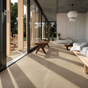 Imola - Carrelage intérieur Effet Béton azuma up 60x60 (1,08m2) Sable rectifié - Les Carreaux de Jean