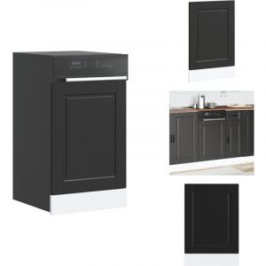 Panneau de lave-vaisselle Porto noir 45x1,5x67 cm - Panneau De Lave-vaisselle - Panneaux De Lave-vaisselle - Panneau Avant De Lave-vaisselle