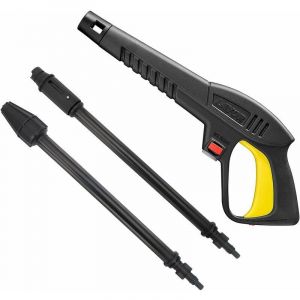 Trimec - Pistolet &agrave; eau haute pression avec lance &agrave; jet variable et lance rotative, compatible avec les nettoyeurs haute pression Lavor