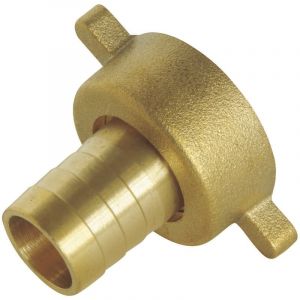 Raccord cannel&eacute; droit 2 pi&egrave;ces - tuyau &Oslash;15mm - Ecrou tournant &agrave; ailettes 3/4