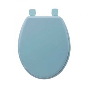Abattant WC en Bois "Luxe" 48cm Bleu Arctique