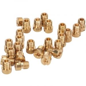 Kit de Gicleur Principal de Carburateur, 25 Pices Kit de Gicleur Principal de Carburateur de Moto 55 115 M5 Accessoires en Mtal pour Dellorto PHBG 21