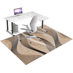 Tapis Chaise de Bureau, 80 x 100 cm Tapis de Protection pour Sols Durs, Tapis de Sol Bureau Tissu, Tapis de Chaise Gaming, Tapis Prot&egrave;ge-Sol pour