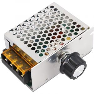 Variateur de Vitesse pour Moteur 220V AC 220V 4000W Haute Puissance SCR, AC 220V Variateur de Vitesse, Regulateur de Tension Convient aux appareils