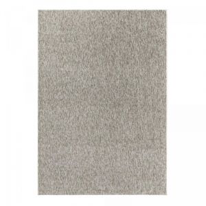 Dezenco - Tapis salon et chambre 200x290 beige rectangle tiss&eacute; motif uni sakrda