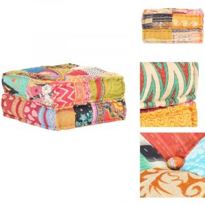 Vidaxl - Pouf 60x70x36 cm Patchwork Tissu - Pouf - Repose-pied - Coussin - Décoration Intérieure - Textile
