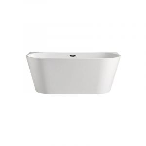 Sanita - thea - baignoire semi-ilot - Baignoire avec Rebords Larges - Design Fin et Arrondi - Acrylique - Robuste - Entretien Facile - 170x80x58cm