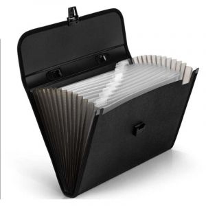 Trieur Document 13 Compartiments en Format A4,Accord&eacute;on Classeur avec Couvercle, Extensible Rangement Papier Administratif Trieur Pochette &agrave; Soufflet