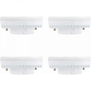 Spot LED GX53 9W Blanc Chaud 3000K, 900LM, AC 230V, Equivalent CFL GX53 15-18W, 120&deg; Ampoule R&eacute;flecteur LED GX53 pour Meuble Cuisine/Armoire,