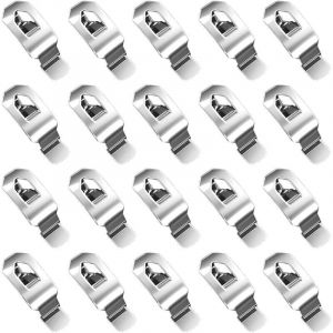 24 pi&egrave;ces Crochets &agrave; Clip Avec Ressort pour Cadres Crochets de Fixation pour Tableaux et Toiles pour Accrocher des Photos des Tableaux et des