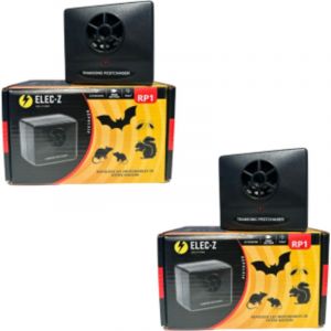LOT 2 x RP1 R&eacute;pulsif Ultrason Efficace Anti Chauve-souris insecte Rongeur Cafards Araign&eacute;es Tiques Puces