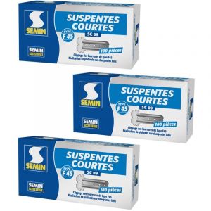 Semin - Suspentes Courtes 80 mm F45 Boite de 100 (lot de 3)