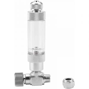 Robinet à Pointeau pour Réservoir d'Aquarium pour Régulateur De Co2 De Système d'Aquarium(Vanne de trim à tête unique + compteur de bulles