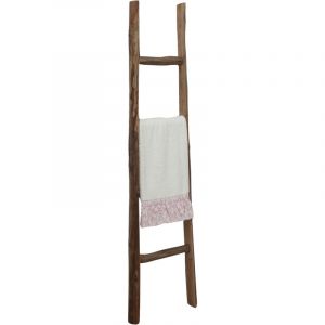 Porte-serviettes &Eacute;chelle de rangement en bois &Eacute;chelle &agrave; serviettes sur pied pour salle de bain &Eacute;chelle murale d&eacute;corative moderne
