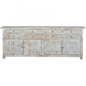 Buffet en manguier blanc vieilli