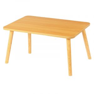 Table Rectangle Multifonction en MDF et Bois de H&ecirc;tre Bureau Compact 60X40cm pour Chevet/Fen&ecirc;tre/Lit Surface Anti-Rayures & haut 32cm