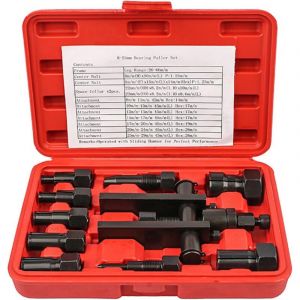 Kit d'extraction de roulements 10 pi&egrave;ces, kit de d&eacute;montage de roulements de roue, kit d'outils pour moto, extracteur de roulements, outil de