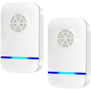 2pcs Répulsif à Ultrason Antiparasitaire, Ultrason Répulsif à Souris, Intérieur Répulsif Anti Moustique Ultrason, Appareil Anti Rats/Cafards/Rongeurs