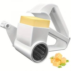 R&acirc;pe &agrave; fromage avec poign&eacute;e, r&acirc;pe &agrave; fromage domestique, r&acirc;pe &agrave; fromage rotative manuelle, ustensile de cuisine, accessoires de cuisine