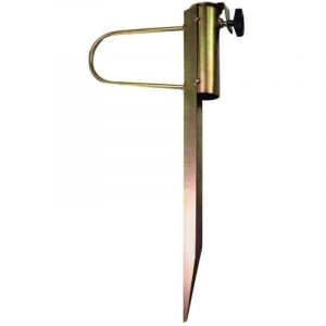 Pied de Parasol de Plage en M&eacute;tal Robuste, Piquet d&rsquo;Ancrage au Sol pour Sable/Herbe, Support Universel pour Parasol, Drapeau, Canne &agrave; P&ecirc;che