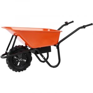 Mophorn - Brouette &eacute;lectrique - Puissance de 500 w, capacit&eacute; de 5 pi3, charge de 330 lb, id&eacute;ale pour les jardins et les fermes