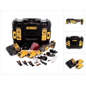 Dewalt - dcs 356 S2 Outil multifonction oscillant sans fil 18V Brushless + 35 pièces d'accessoires + 2x Batteries 2,0Ah + Chargeur + Coffret de