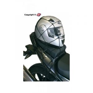 Filet &agrave; casque noir bagage accessoire Mad pour moto scooter quad