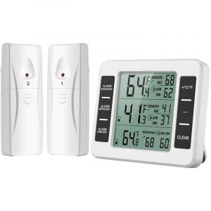 Nouvelle version de thermom&egrave;tre de r&eacute;frig&eacute;rateur, thermom&egrave;tre sans fil, thermom&egrave;tre avec alarme sonore