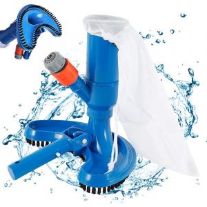 jardin piscine Mini aspirateur de piscine &agrave; jet avec embout de nettoyage rapide, nettoyeur de piscine avec brosse/raccord de tuyau rapide (tuyau non