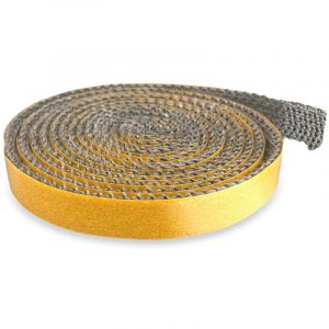 Joint Insert Cheminée, Joints Tressé Auto-adhésive pour Poêle, Joints D'étanchéité Résistante à la Chaleur (3mm x 15mm x 2m)