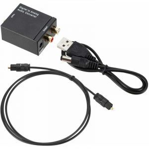 Convertisseur Audio Numerique Vers Analogique Boite De Commutation Audio Optique Vers Rca Boite De Selection De Commutateur Av Coaxial Toslink, Le