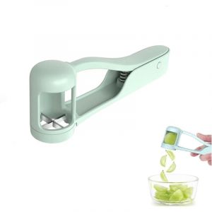 2 pi&egrave;ces Gadget de Trancheur Bleu Fruit Slicers Press&eacute; Main Coupeur de Raisins Compl&egrave;te Rapidement Tranchage Quarts, pour Raisins, Tomates, Cerises