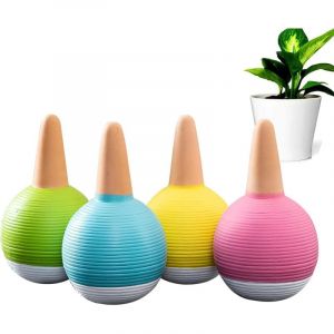 4 Cônes Cône d’arrosage, 430ml, d'argile d'Irrigation Boules, Terre Cuite Dispositifs d'Arrosage Automatiques en Céramique pour Vacances Plante en
