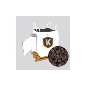 King Matériaux - Kit Pouzzolane + géotextile = 1 Big Bag Pouzzolane 12/20 1M3 [environ 20m2 sur 5cm d'épaisseur] + 1 géotextile 25m2