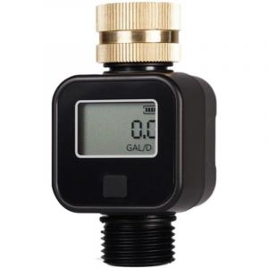 Compteur d'eau Pratique pour Le Jardin, 4 Modes de contr&ocirc;le de la consommation d'eau, d&eacute;bitm&egrave;tre num&eacute;rique - Ulisem