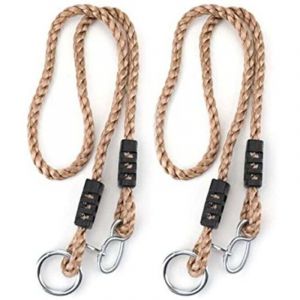 Vtizikl 1 Paire de Balan&ccedil;oire Arbre Enfant, Cordes Balancoire Sangles R&eacute;glables Balan&ccedil;oire Arbre en Bois Enfants Adulte Si&egrave;ge Suspendu