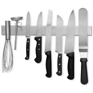 Porte Couteaux de Cuisine 40cm Barre Aimant&eacute;e porte couteaux Barre magn&eacute;tique en Inox pour Couteau cuisine Blocs couteaux Aimant couteau mural barre