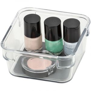 Organiseur de tiroir Cube s, rangement tiroir, plastique de haute qualité, 9x9x4.5cm, transparent - Wenko