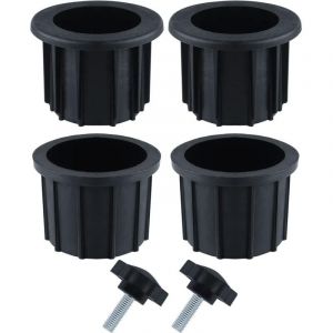 2 Ensembles (6 pi&egrave;ces) Accessoires Parasol Balcon, 4 Anneaux de Trou de Parapluie et 2 Vis &agrave; Bouton &agrave; Main, Accessoires de Support de Parapluie pour