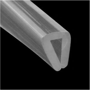 Bande d'&eacute;tanch&eacute;it&eacute; en caoutchouc pour profil&eacute; en U, 2 m (6,56 pi), profil&eacute; en silicone transparent pour bordure de 3 &agrave; 4 mm.