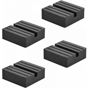 GP - 4 Pcs Bloc de Cric en Caoutchouc Tampon Hydraulique Coussinet, Jack Pad Cric Fente Protecteur pour Protéger Le Bas de Caisse Lors du Levage de