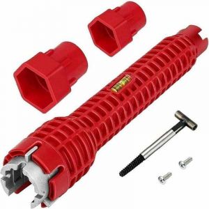 8 en 1 &eacute;vier cl&eacute; robinet cl&eacute; multifonction cl&eacute; &agrave; tuyau robinet cl&eacute; robinet cl&eacute; &agrave; tuyau outil cl&eacute; &agrave; tuyau &eacute;vier cl&eacute; pour &eacute;vier