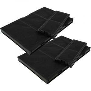 Vhbw - 4x filtres compatible avec Neff D65IHM1S0B/01, D65IHM1S0B, D65IHM1S0/01, D65IHM1S0, D65IBE1S0B/01 hotte aspirante - 4x filtre à charbon actif
