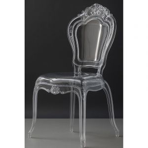 Chaises en polycarbonate Fauteuil en plastique d'ext&eacute;rieur Chaise de Cuisine et Salon Fauteuils de Salle &agrave; manger et Chambre