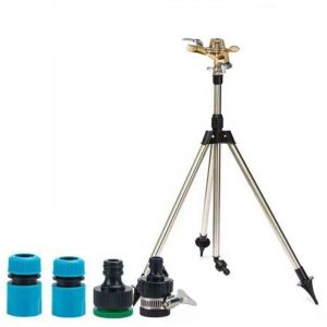 Arroseur tr&eacute;pied, arroseur oscillant, pistolet d'arrosage de jardin, arroseur de jardin t&eacute;lescopique &agrave; tr&eacute;pied en laiton, arroseur rotatif