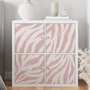 Stickers meuble - Motif z&eacute;br&eacute; - 1 Sticker - 50x50 cm - Adh&eacute;sif + Protection MATE