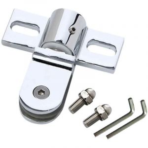 Charnière pivot de porte de douche en verre,Les charnières de porte en verre de salle de bain sont faites d'acier inoxydable de