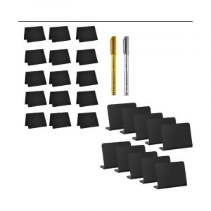 Mini Tableau Noir, Mini Panneau D'affichage, 25 Pièces Mini Ardoise Craie Plastique, Mini Tableaux Noir, Mini Tableau Noir Table, pour Buffet,